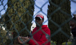 Italy, Rome: Migrants wait to leave Castelnuovo di Porto migrants center, some 10 kilomete...