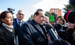 Former Italian premier and leader of centre-right Forza Italia (FI) party Silvio Berluscon...