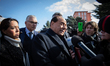 Former Italian premier and leader of centre-right Forza Italia (FI) party Silvio Berluscon...