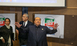 Former Italian premier and leader of centre-right Forza Italia (FI) party Silvio Berluscon...