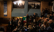 TV Crew and journalist during the visits of former Italian premier and leader of centre-ri...