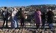 People enjoy a view of the Old Town of Amman from the Citadel historical site.On Saturday...