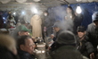 Residents of the village serves drinks and hot food for visitors during the Hiburi Kamakur...