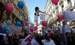 Movement against feminism in Madrid on 10th March, 2019. The demonstration under the motto...