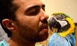 Parrots are displayed at an exhibition in the town of Varna (some 450 km to the East of th...