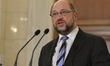 European Parliament President Martin Schulz holds a press conference in Athens, Greece, on...