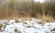 Melting snow on the Heaton Mersey Common, which was covered by snow, as a thaw sees temper...