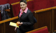 Ukrainian lawmaker Nadia Savchenko attends a session of Ukrainian Parliament in Kiev, Ukra...