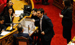 Alexis Tsipras, Greek Prime Minister, casts his vote during  the Speaker of the Hellenic P...