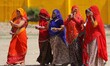 Indian voters arrive to cast their vote at a polling station for the fourth phase of India...