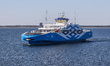 The Toll ferry connecting Muhu / Saaremaa islands and mainland is seen in Kuivastu, Estoni...