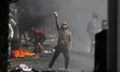 Demonstrans involved in clash with police force after the rally to rejecting presidential...
