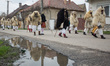 (140303) -- MOHACS, March 3, 2014 () -- Masked busos (people wearing sheep fur and wooden...