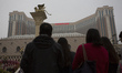 Tourist walking to Venetian Casino in Macau, China on Feb. 20 2015. Macau is the only plac...