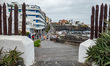 General view during a cloudy summer day of the seafront of the Atlantic Ocean in Puerto de...