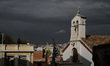 Greek church and Athens city with clouds, street pictures from Athens daily life 24/2/2015...