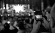 (EDITOR'S NOTE: This image has been converted to black and white) Concert on Sassine Squar...