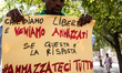 The Association of Sudanese Citizens in Italy Protests in Piazza Esquilino to remember the...