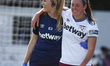 Erin Simon of West Ham United WFC picks up a injuryduring Barclay's FA Women's Super Lea...