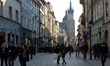 Busy Florianska Street. Krakow, Poland. Monday 16 March 2015. Photo by Artur Widak/NurPhot...