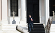 State minister Euclid Tsakalotos leaving Maximos Mansion in Athens, on March 17, 2015. 