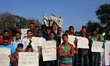Bangladeshi crazy cricket fans are protesting for the unfair decisions made by the umpire...