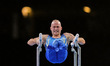 Petro Pakhniuk of Ukraine    during parallel bars for men at the 49th FIG Artistic Gymnast...