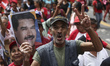 Nicolás Maduro's supporters marched this Saturday, October 19, 2019 in Caracas, where memb...