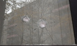 A view of domages caused by unknown rioters to the Police Penalty Administrative Office in...