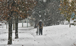 Winter snowstorm hit Toronto, Ontario, Canada, on November 11, 2019. The storm is expected...