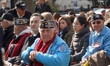 U.S. Veterans attend the Veterans Day Parade on November 11, 2019 in New York City. 