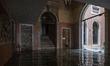 The interior of a condominium completely flooded by high water, Venice, on November 17, 20...