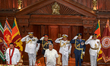 Newly elected Sri Lankan President Gotabaya Rajapaksa, the newly appointed prime minister,...
