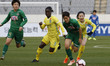 Rikako Kobayashi of Nippon TV Beleza and Tabitha Chawinga of Jiangsu Suning Ladies Footbal...