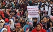 People took to streets in the national capital New Delhi against the citizenship amendment...