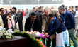 People pay their respects to the late Sir Fazle Hasan Abed, the founder of the Bangladesh...