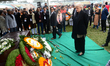People pay their respects to the late Sir Fazle Hasan Abed, the founder of the Bangladesh...