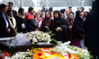 People pay their respects to the late Sir Fazle Hasan Abed, the founder of the Bangladesh...