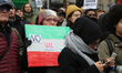 Canadians held a protest outside the American consulate in Toronto, Ontario, Canada, on Ja...