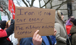 Canadians held a protest outside the American consulate in Toronto, Ontario, Canada, on Ja...