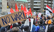 Canadians held a protest outside the American consulate in Toronto, Ontario, Canada, on Ja...