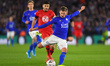 Marc Albrighton (11) of Leicester City crosses the ball during the FA Cup Third Round mat...