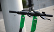 E-Scooters of Lime are seen in Stuttgart, Germany on January 14, 2020 