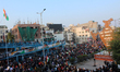 Thousands of people gathered in Shaheen Bagh to mark the 71st Republic Day during the ongo...