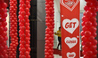 A Girl observe the program oraganized during the celebration of Valentine's day at Civil M...