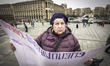 Several dozen people gathered on Independence Square in Kyiv, Ukraine on February 20, 2020...