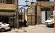 A priest is getting out of a church in Ramallah, West Bank, April 28th 2015  