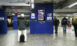 Passerby are seen at the nearly empty Penn Station, in New York, United States, on March 2...