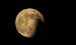 SRINAGAR, KASHMIR, INDIA-MAY 07:  Super flower moon rises over Srinagar,Kashmir on May 07,...