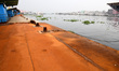 Empty Sadarghat Launch terminal seen during a government-imposed nationwide lockdown as a...